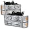 Spec-D Tuning 94-98 Chevy C10 Euro Hdlghts w/ Bmpr & Corner Light, 2LBCLH-C1094-TM 2LBCLH-C1094-TM - alternate 1